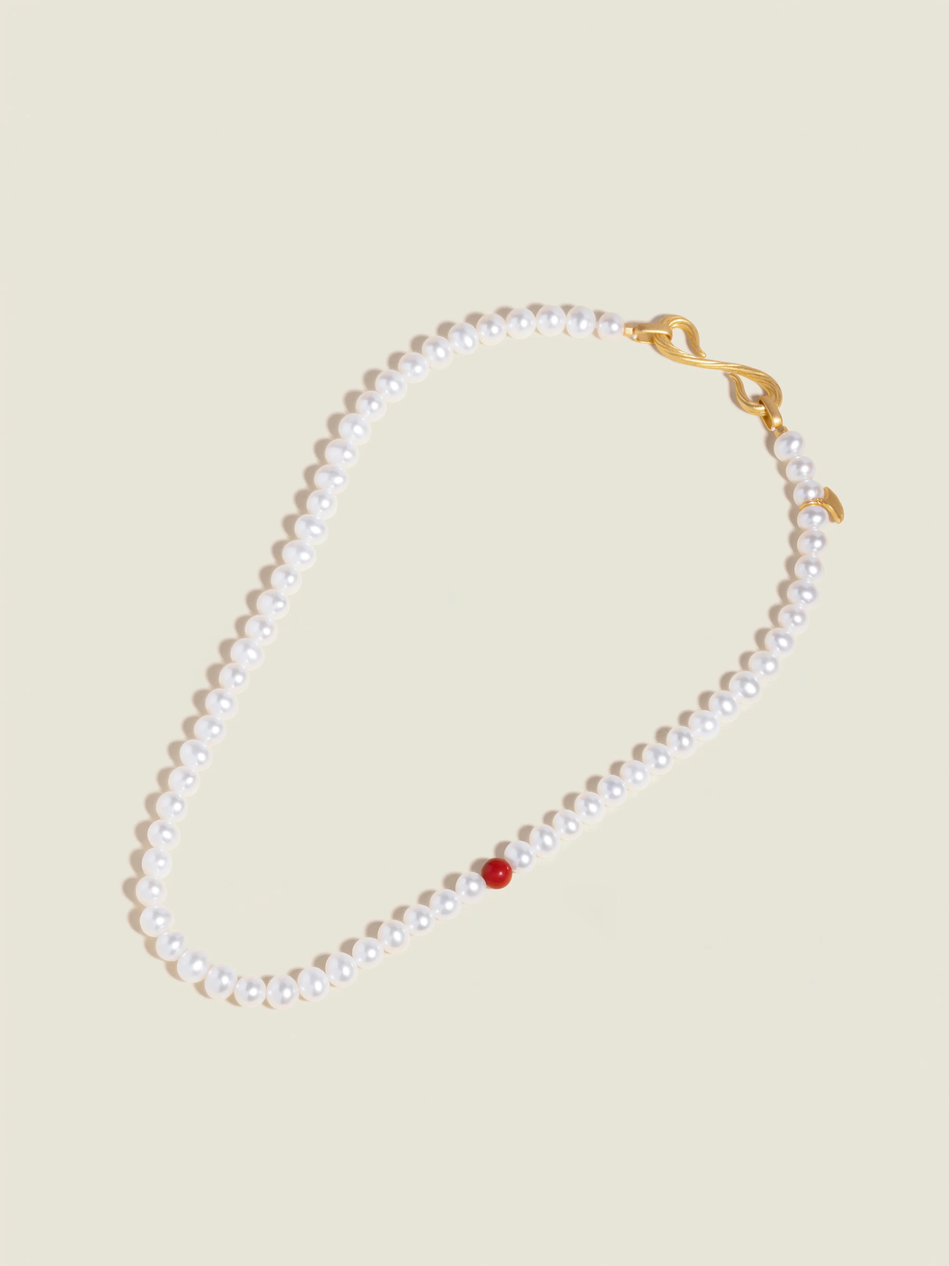 18 Inch Pearl Necklace — Large Clasp | Ibiwako