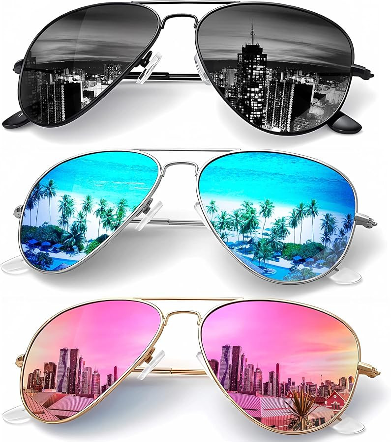 KALIYADI Classic Aviator Sunglasses for Men Women Driving Sun glasses Polarized Lens UV Blocking | Amazon (US)