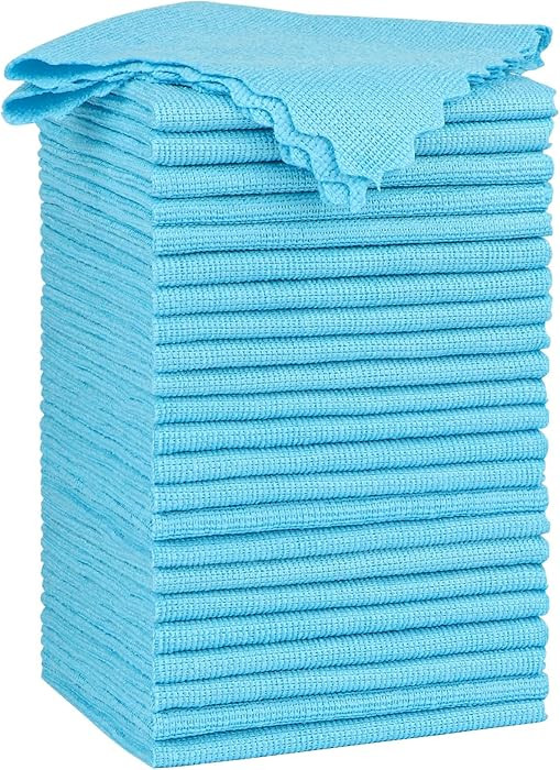 Orighty Cleaning Cloths 12x12 inch, Pack of 24, Highly Absorbent Microfiber Cleaning Supplies, Li... | Amazon (US)