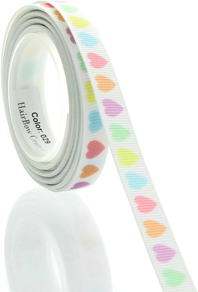 3/8" Candy Heart Grosgrain Ribbon 5yd | Amazon (US)