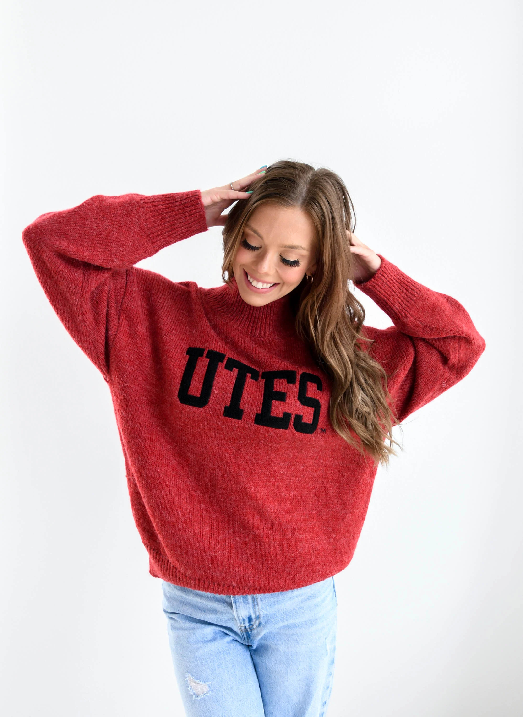 Utah Varsity Turtleneck Sweater | Gameday Social
