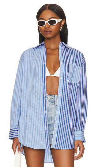 Oxford Tunic in Azure & French Blue | Revolve Clothing (Global)