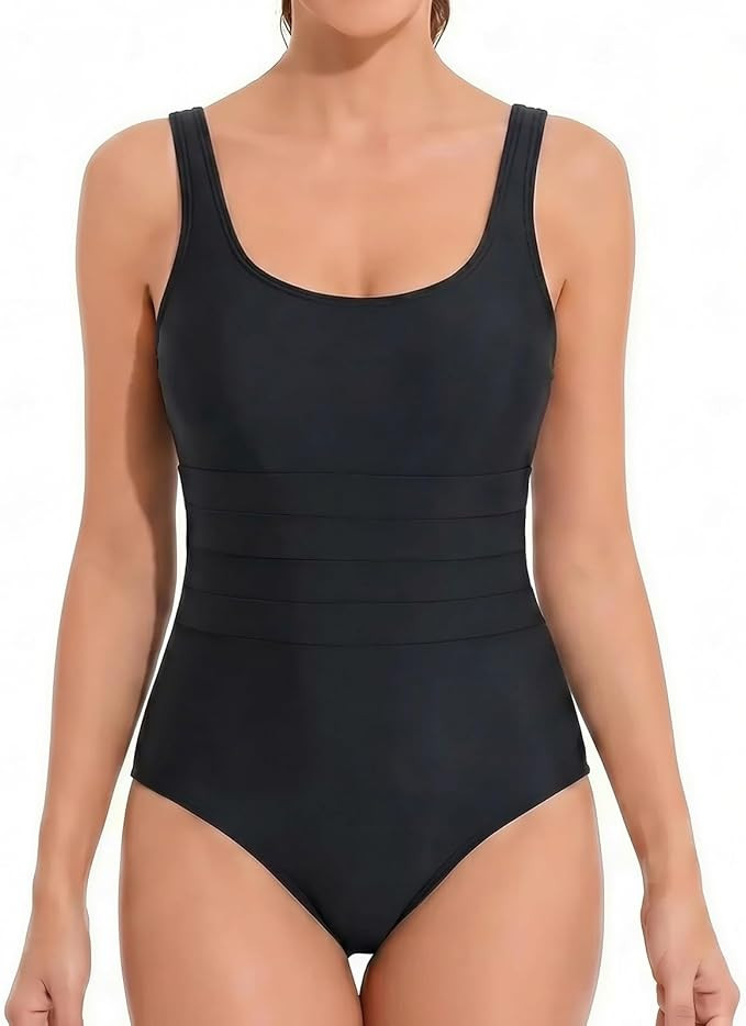 One Piece Swimsuit for Women – Athletic Slimming Bathing Suit with Racerback, Comfortable Fit f... | Amazon (US)