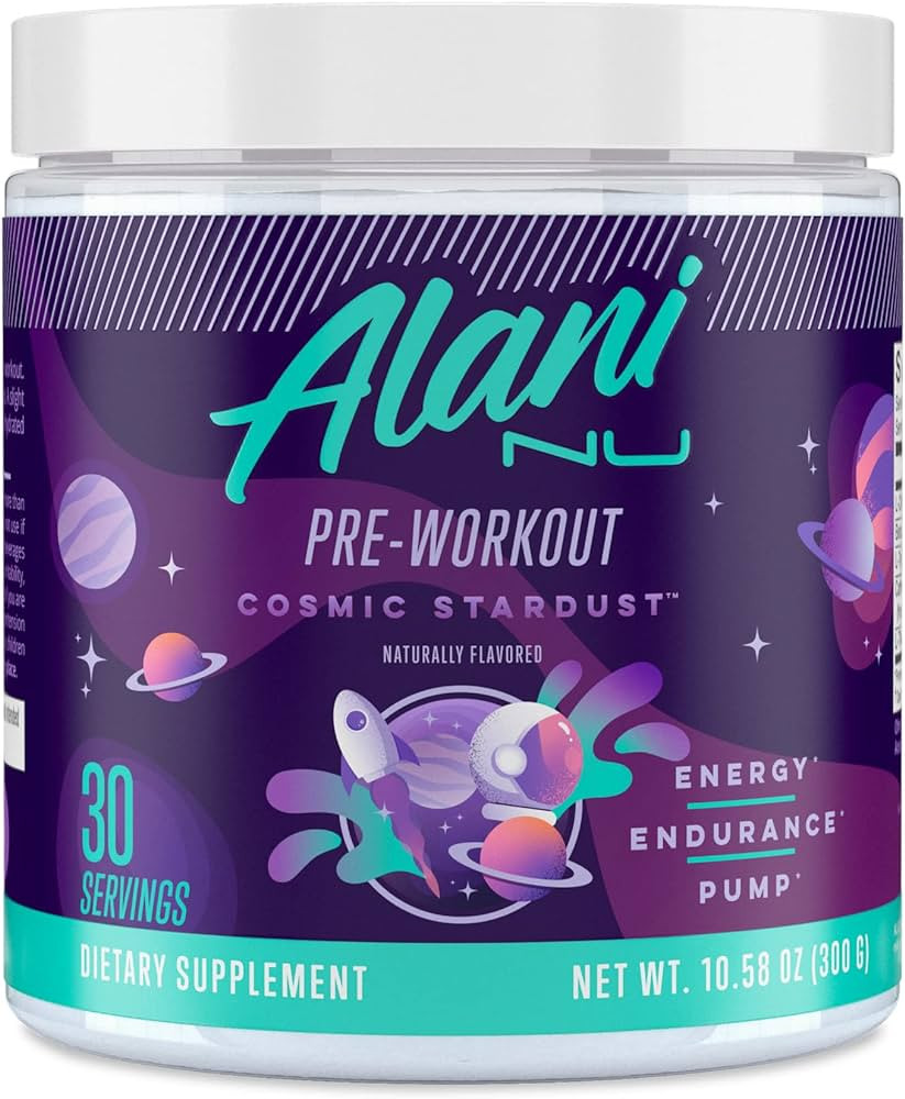 Alani Nu Pre Workout Powder Cosmic Stardust, Amino Energy Boost, Endurance Supplement, Sugar Free... | Amazon (US)