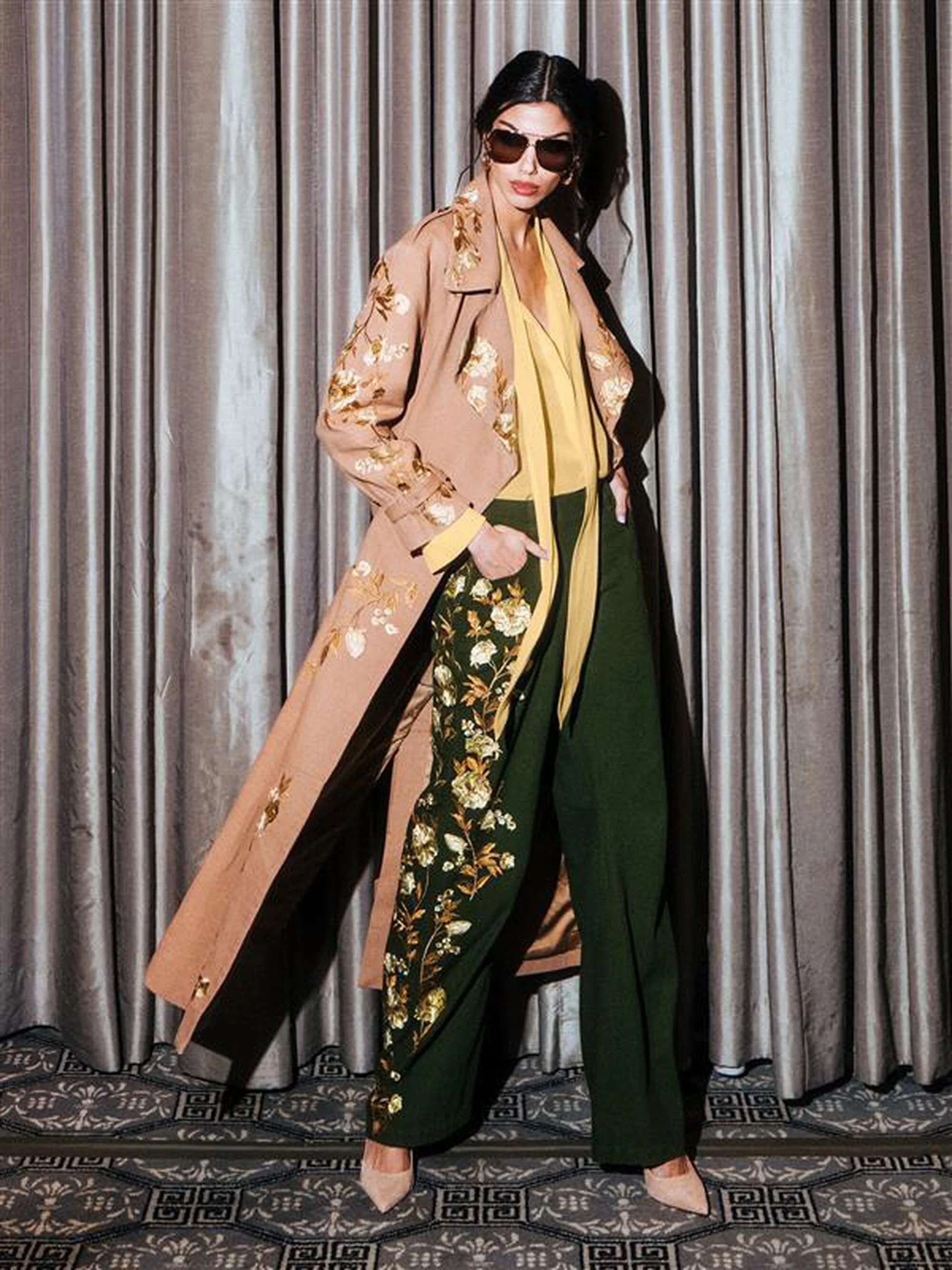 NEVADA EMBROIDERED TRENCH COAT | Alice + Olivia