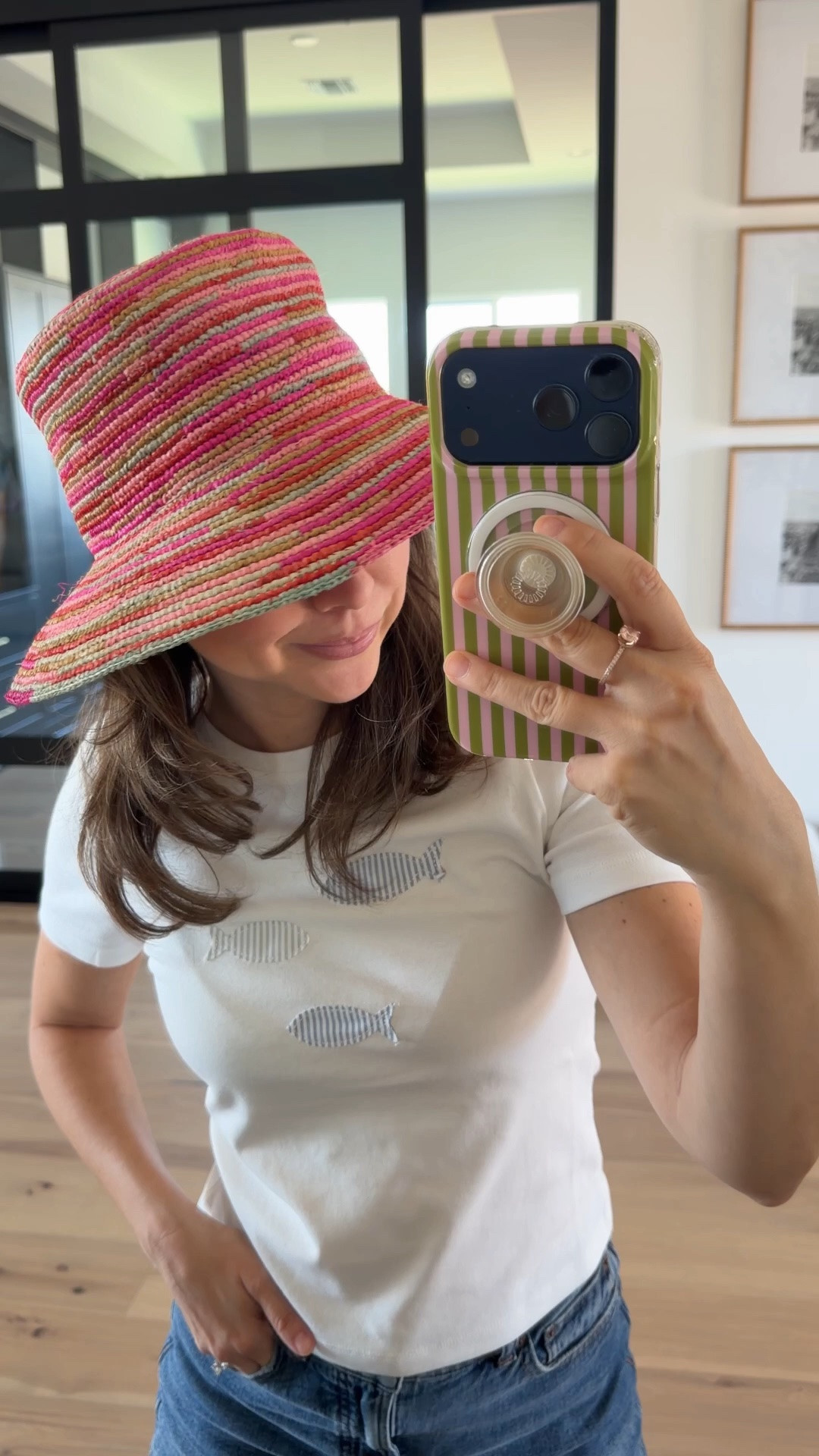 This straw hat is doing all the summer heavy lifting while my actual outfit stays five minutes and zero effort

petite summer style, straw bucket hat, fish embroidered tee, vacation outfit, beach vacation style, summer essentials

@dillards

#LTKootd #LTKSaleAlert