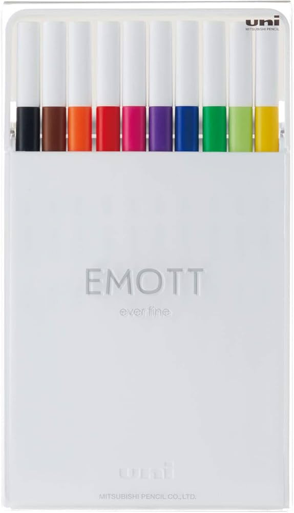 Emott Fineliner Pen Set #1, 10-Colors, Assorted | Amazon (US)