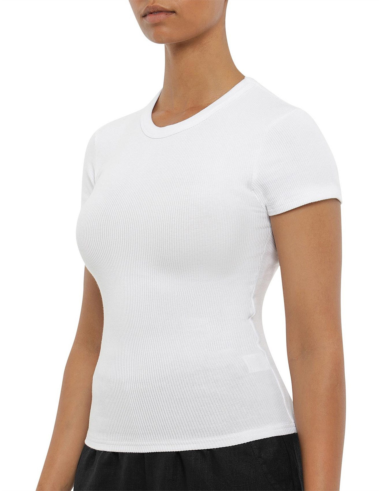 Organic Cotton Rib T-Shirt | David Jones (Australia & New Zealand)