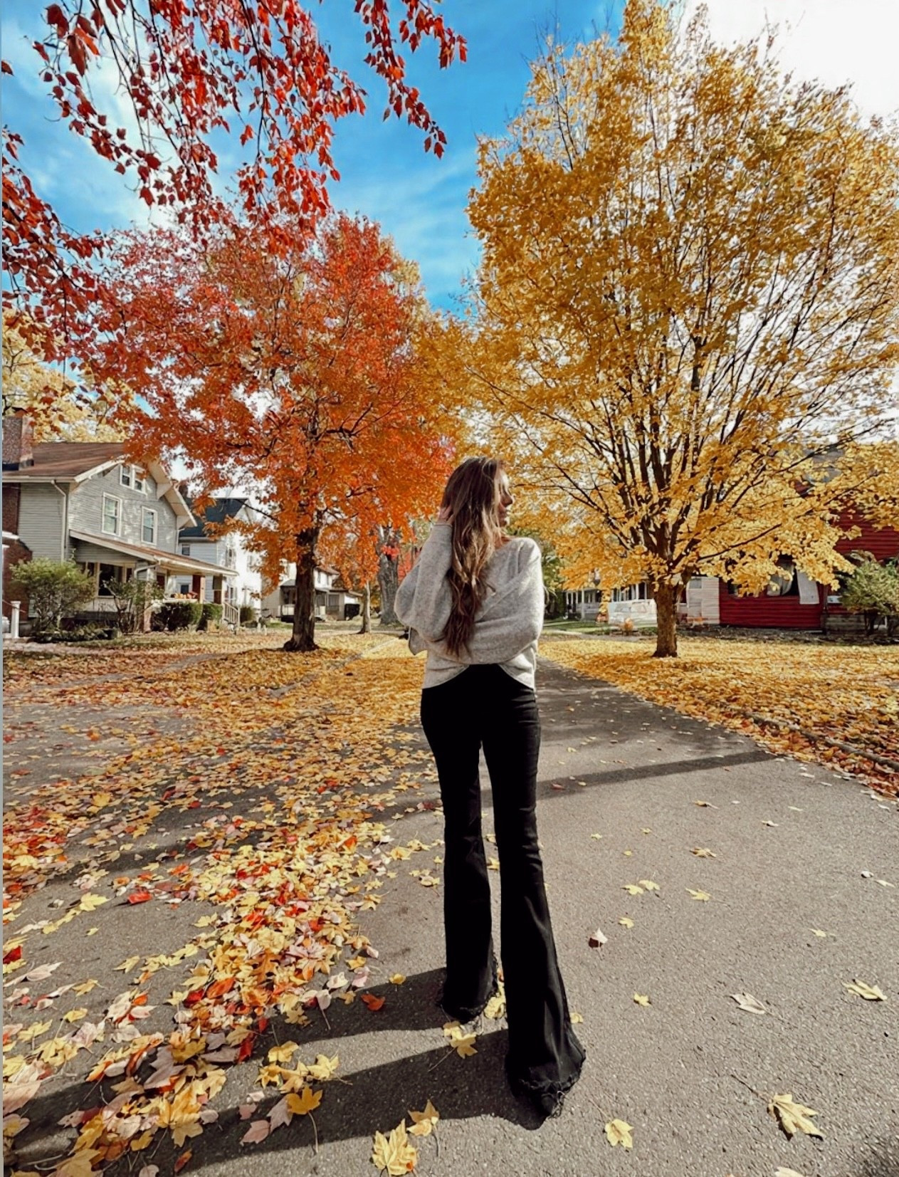 Fall outfit Inspo. Flare leg jeans and super soft Henley sweater  

#LTKOver40 #LTKSeasonal #LTKSaleAlert