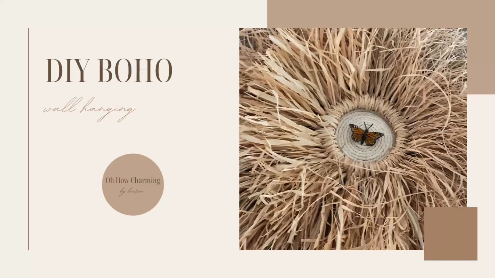 DIY boho wall hanging! I wanted a piece like this for my daughter’s nursery but couldn’t find one anywhere so decided to DIY it! It is very time consuming but I am obsessed with how it turned out and now she has a unique, one of a mind piece :). Check out my blog or YouTube for the full tutorial www.ohhhowcharming.com
Boho home decor, boho nursery, boho wall hanging, wall decor 

#LTKstyletip #LTKhome