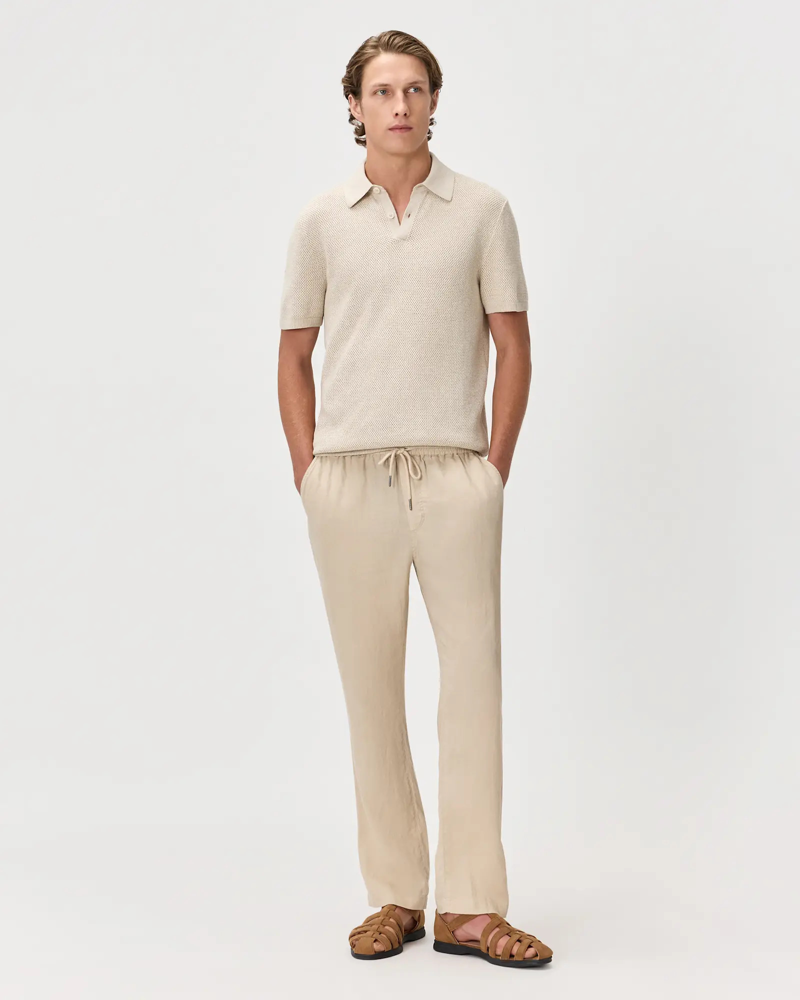 100% Organic Cotton Mesh-Stitch Sweater Polo | Quince