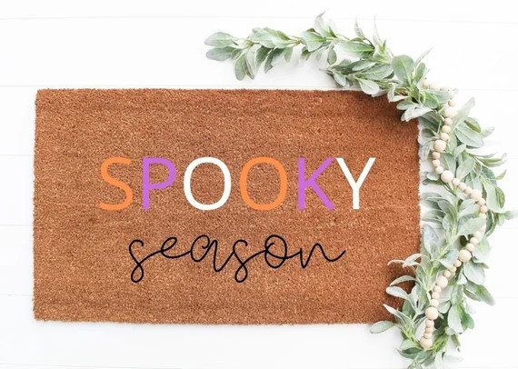 Spooky Season Doormat - Colorful doormat - Fall Doormat - Halloween Doormat - Halloween - Home De... | Etsy (US)