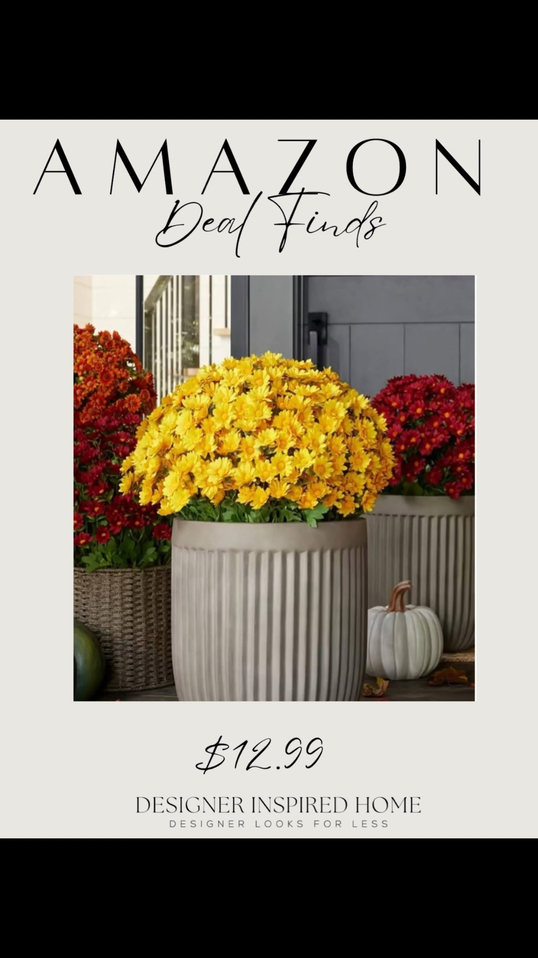 Amazon outdoor faux mum deal!

#LTKFindsUnder50 #LTKHome #LTKSeasonal