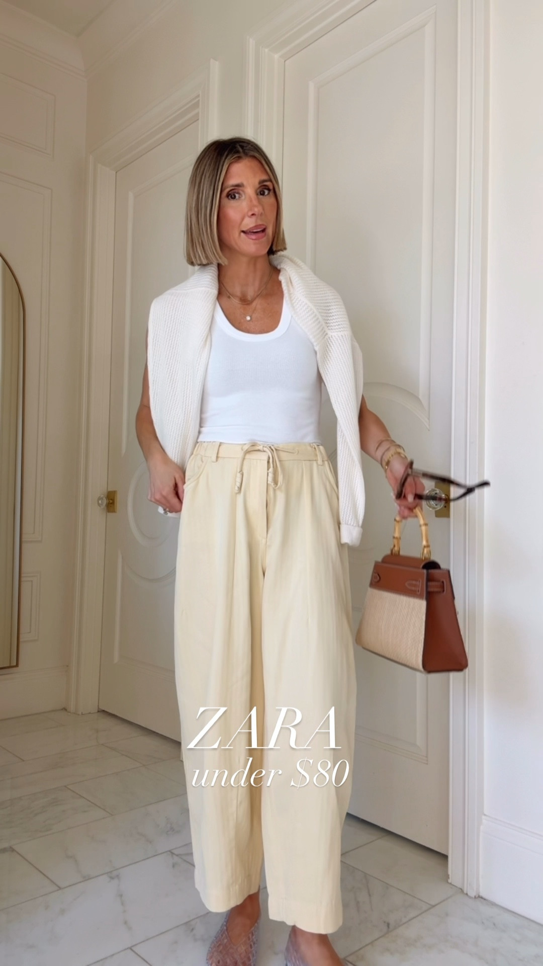 Love these textured pants from @Zara - I'm wearing xs (I suggest sizing down)