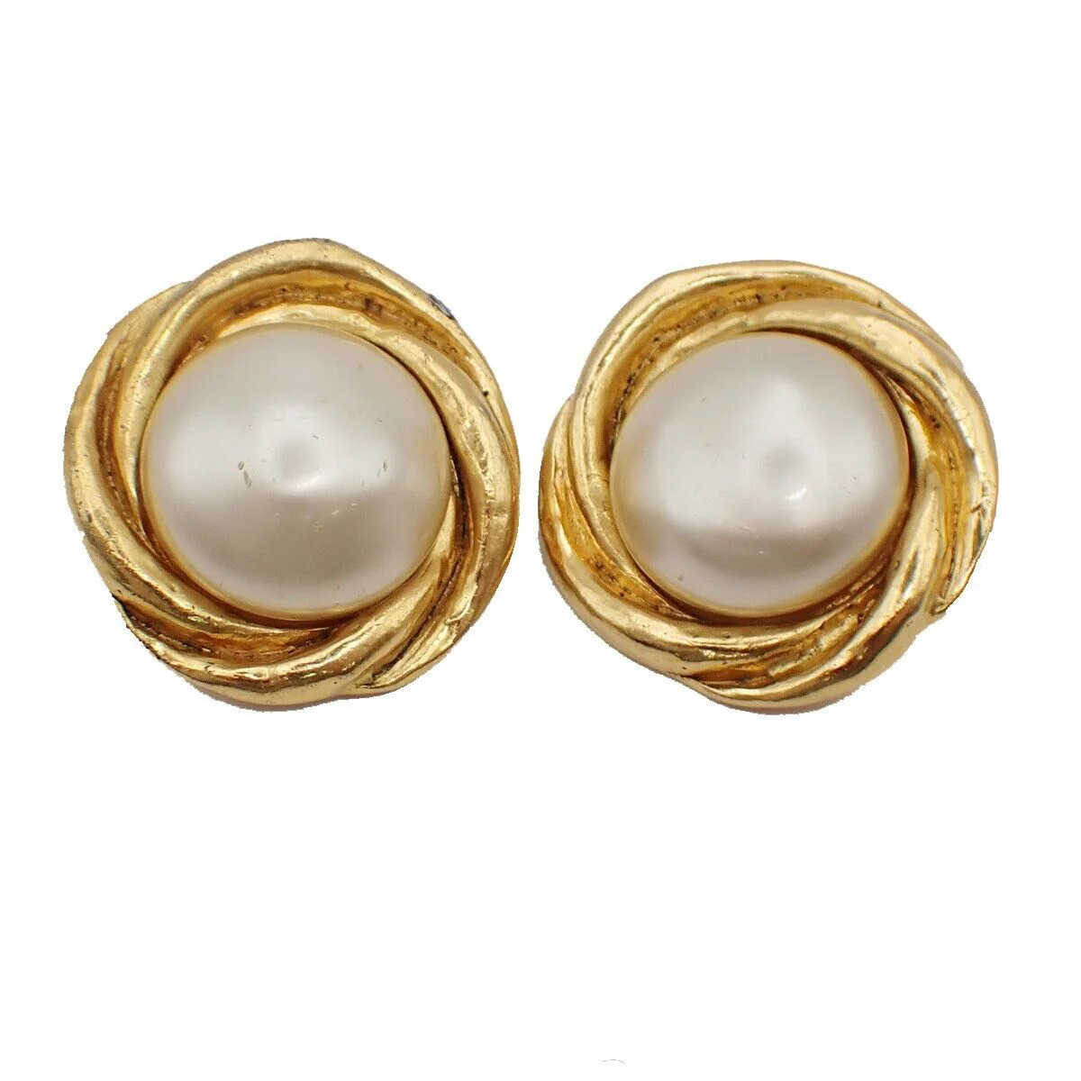 Chanel Plated Earring Jewelry (Pre-Owned) | Shop Simon