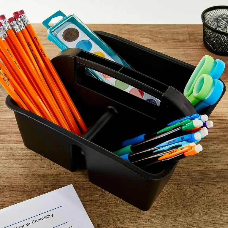 Pen+Gear Plastic Caddy, Black - Walmart.com | Walmart (US)