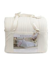 Cotton Stripe Comforter Set | TJ Maxx