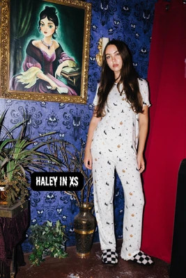 Adult Halloween Icon Pointelle Pajama Set | Staykation