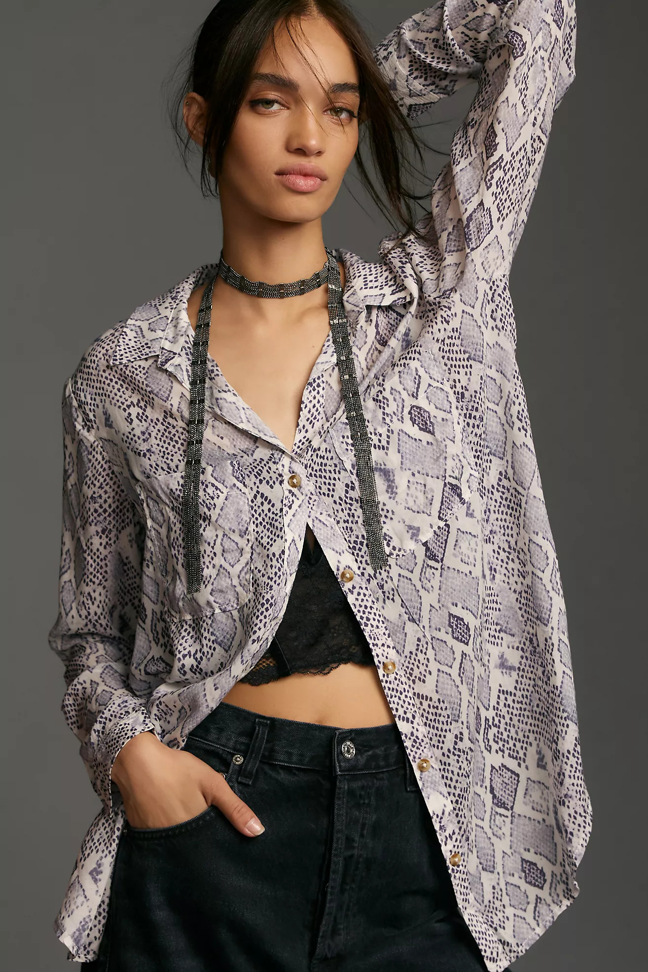 The Romy Relaxed Buttondown Shirt by Pilcro | Anthropologie (US)