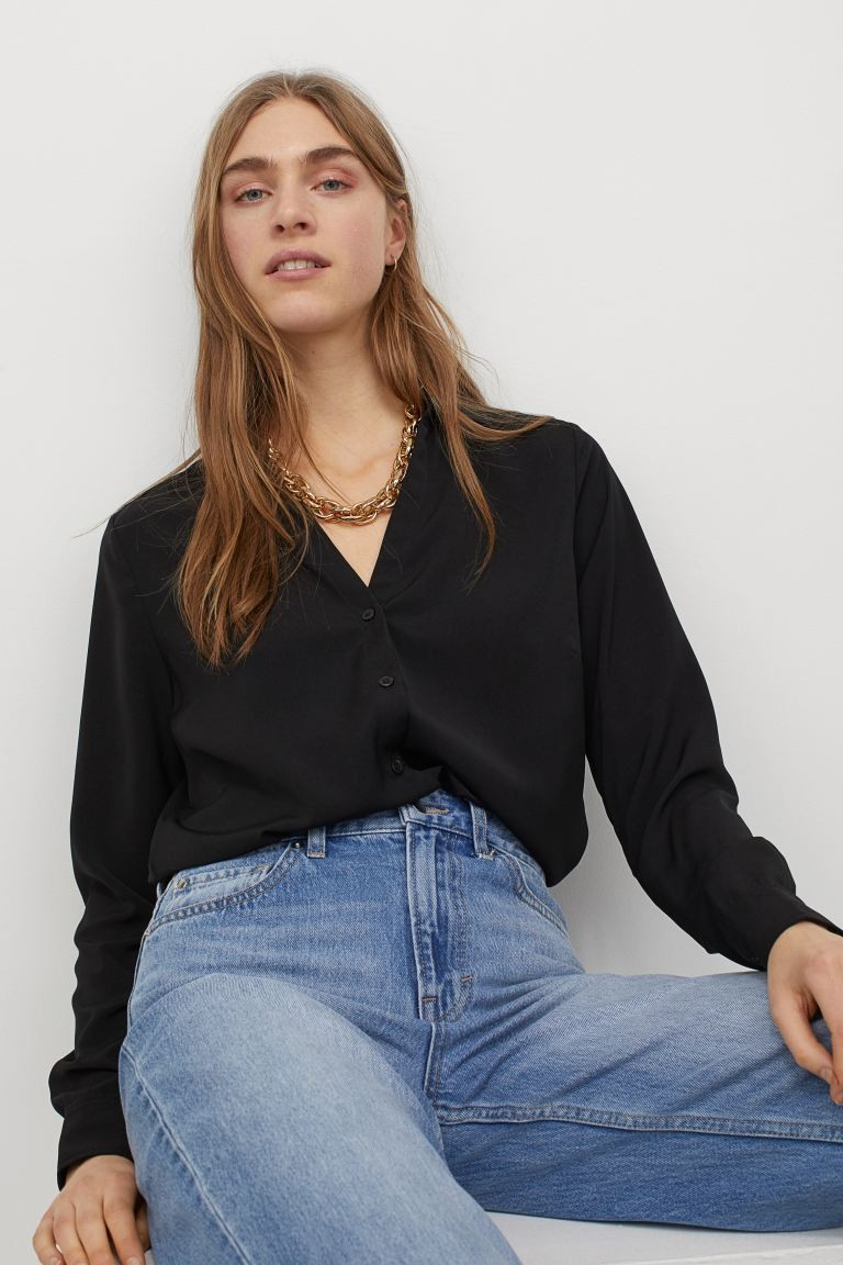 V-neck Blouse | H&M (US + CA)