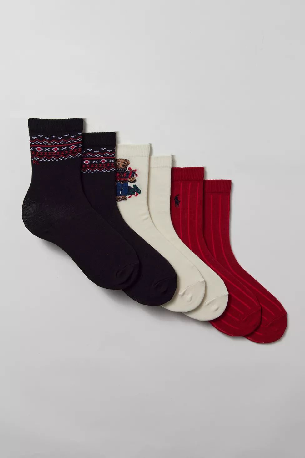 Polo Ralph Lauren Boy Bear Crew Sock 3-Pack | Urban Outfitters (US and RoW)