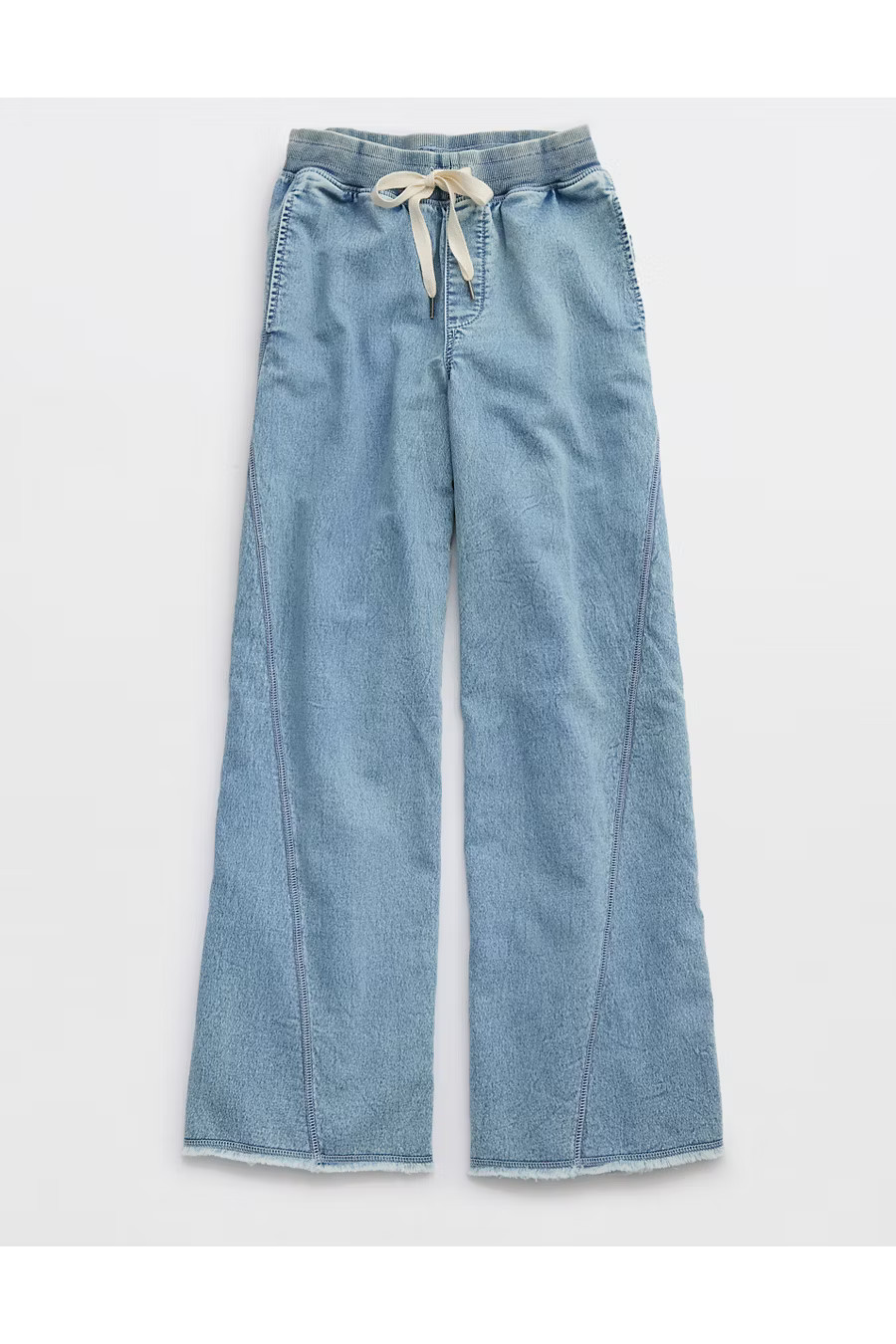 Aerie Soft Landing Trouser Women's Medium Indigo Wash L | American Eagle Outfitters (US & CA)