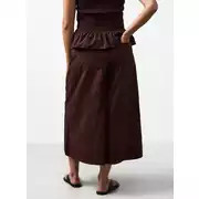 Buy Brown Wide Leg Poplin Palazzo Trousers 6 | Trousers | Tu | Tu Clothing