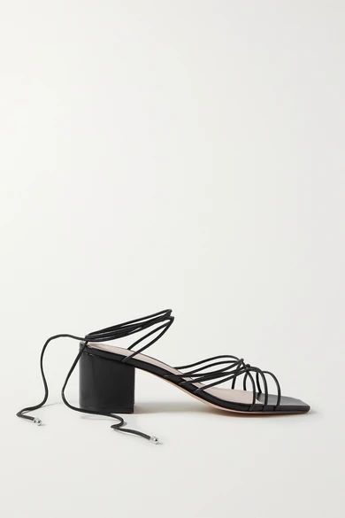 Porte & Paire - Woven Leather Sandals - Black | NET-A-PORTER (US)