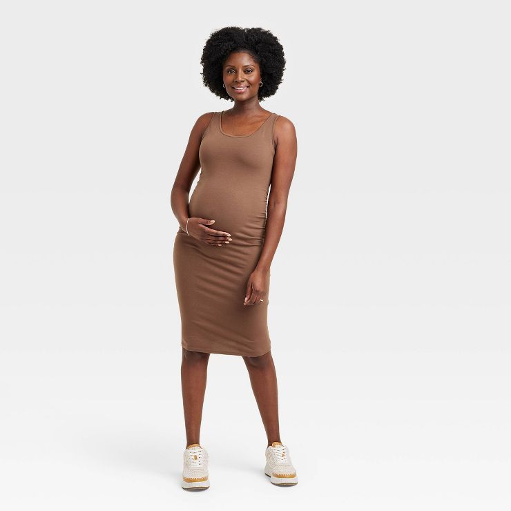 Essential Sleeveless Bodycon Midi Maternity Dress - Isabel Maternity by Ingrid & Isabel™ | Target