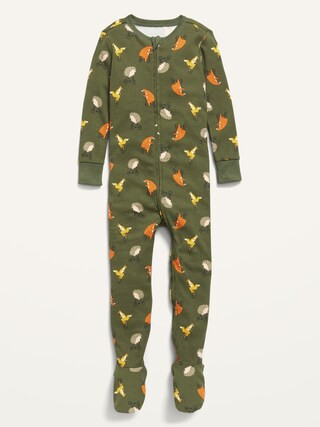 Unisex Printed Snug-Fit Footie Pajama One-Piece for Toddler & Baby | Old Navy (US)