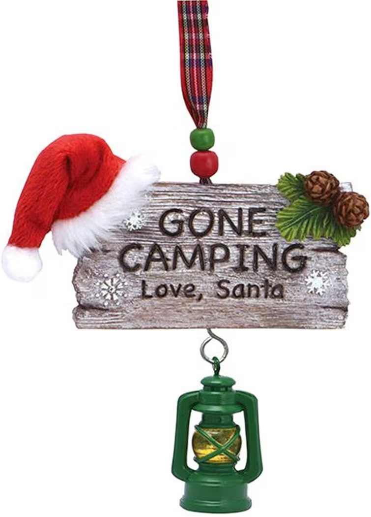 Gone Camping Hanging Christmas Ornament 4 1/4 Inch | Amazon (US)