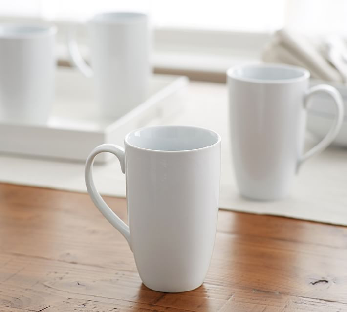 Great White Porcelain Latte Mug | Pottery Barn (US)