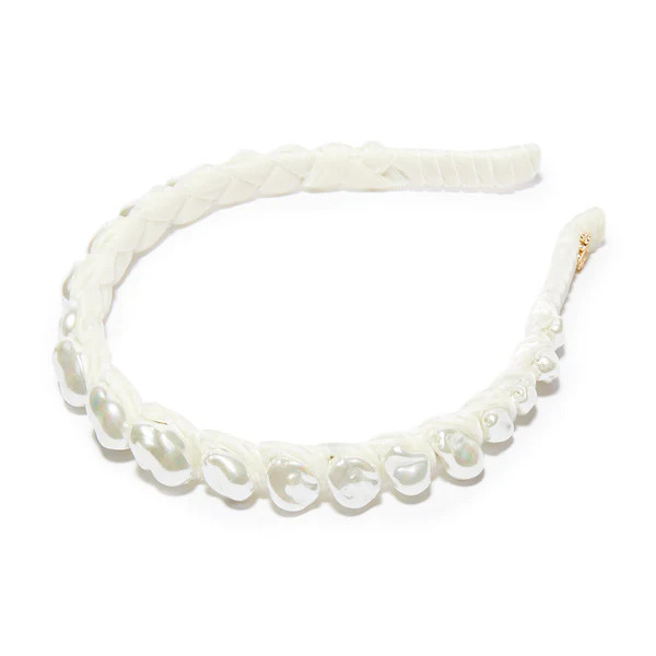 IVORY GRADUATED BAROQUE PEARL HEADBAND | LELE SADOUGHI