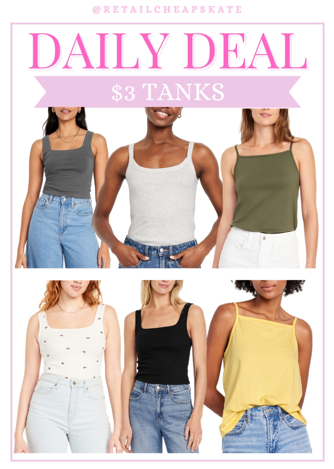 $3 tanks!

#LTKFindsUnder50 #LTKStyleTip #LTKSaleAlert