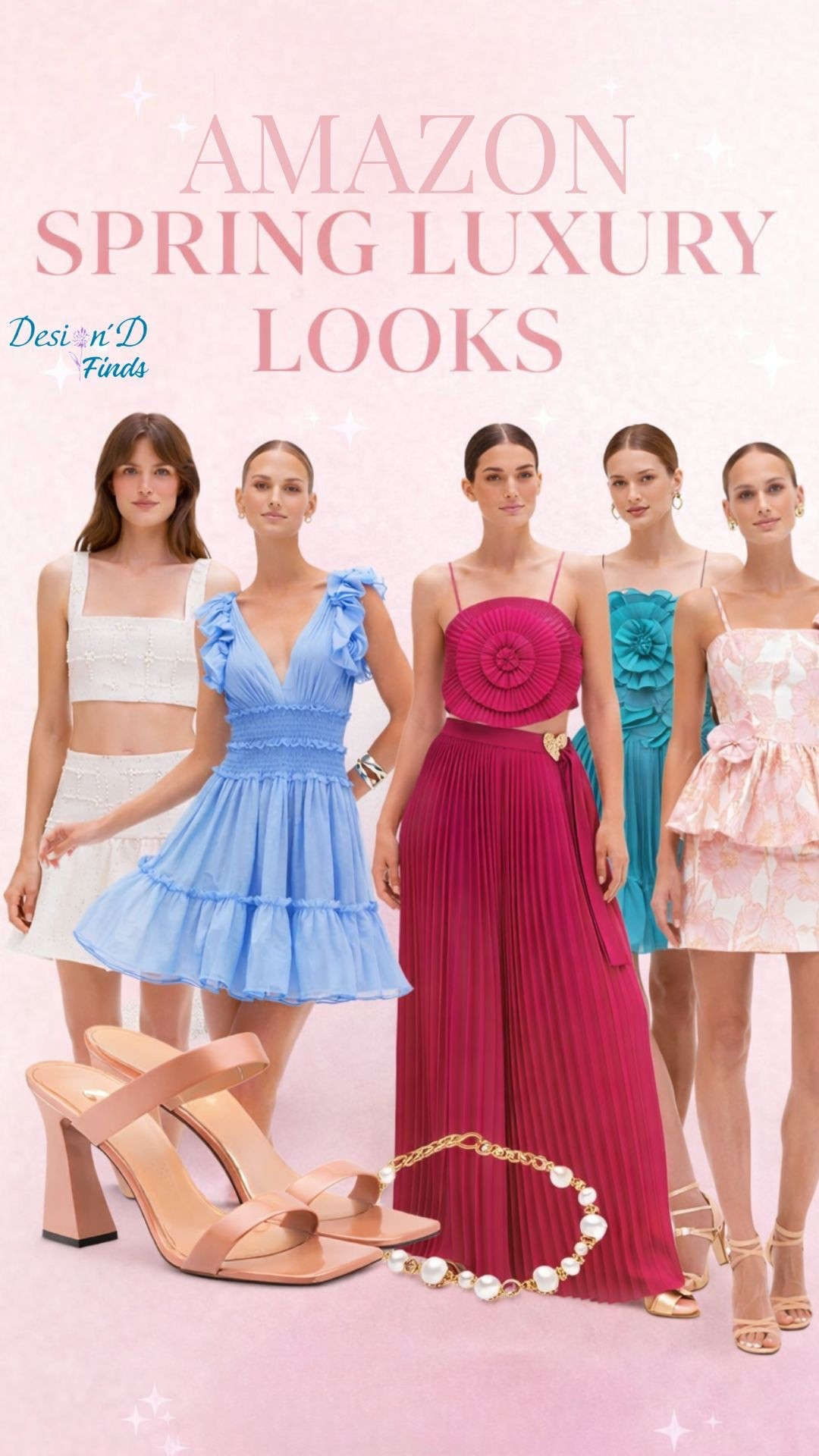 Structured minis, pleated drama, soft florals, and bold rosette details — these are the elevated pieces I’m loving for weddings, showers, vacations, and every dress-up moment this season.

Luxury energy without the luxury markup. 

 #sale #amazon #springfashion #luxuryfashion #deals #LTKootd #LTKSaleAlert #LTKWedding