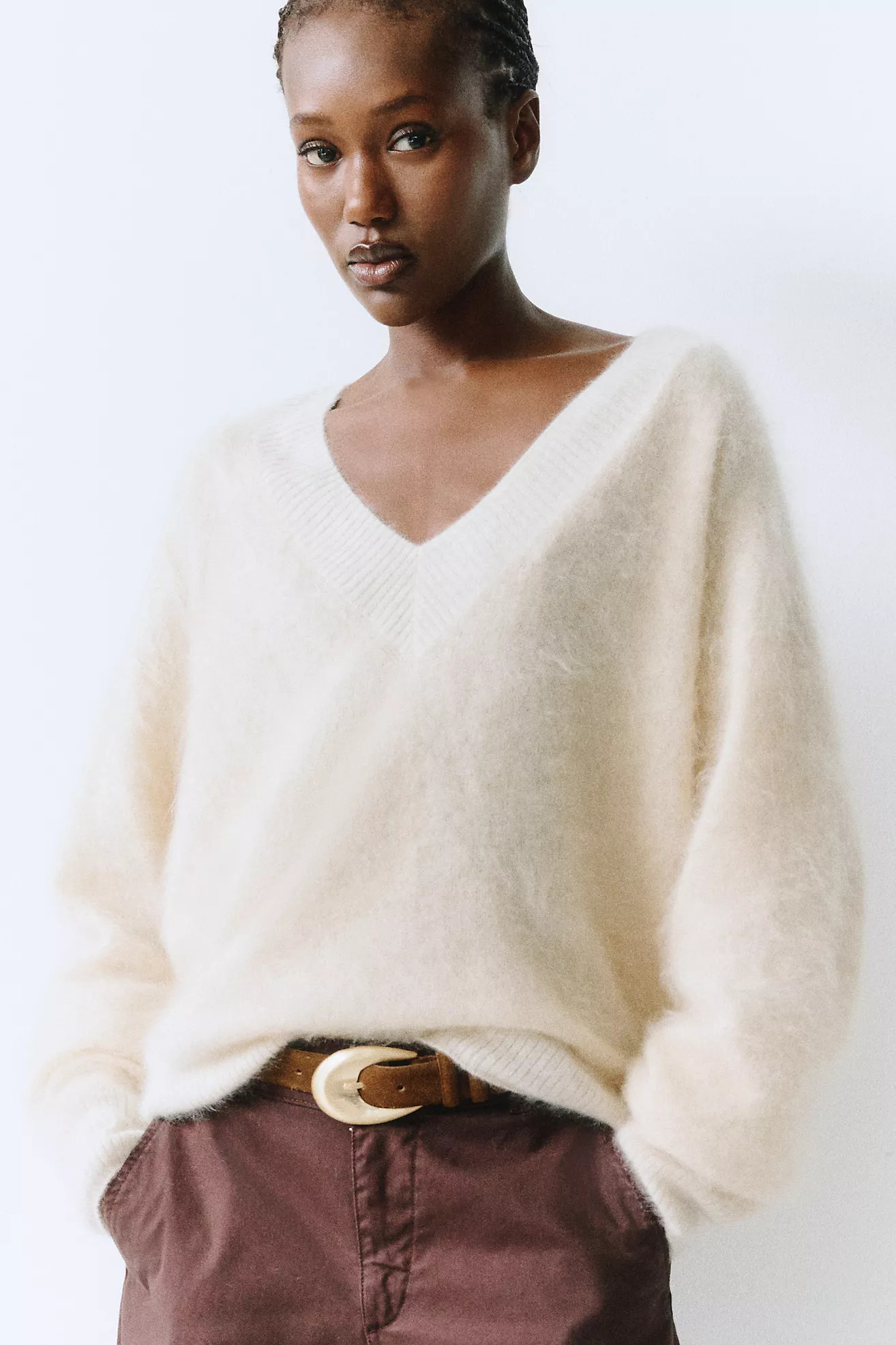 By Anthropologie 100% Brushed Cashmere Sweater | Anthropologie (US)