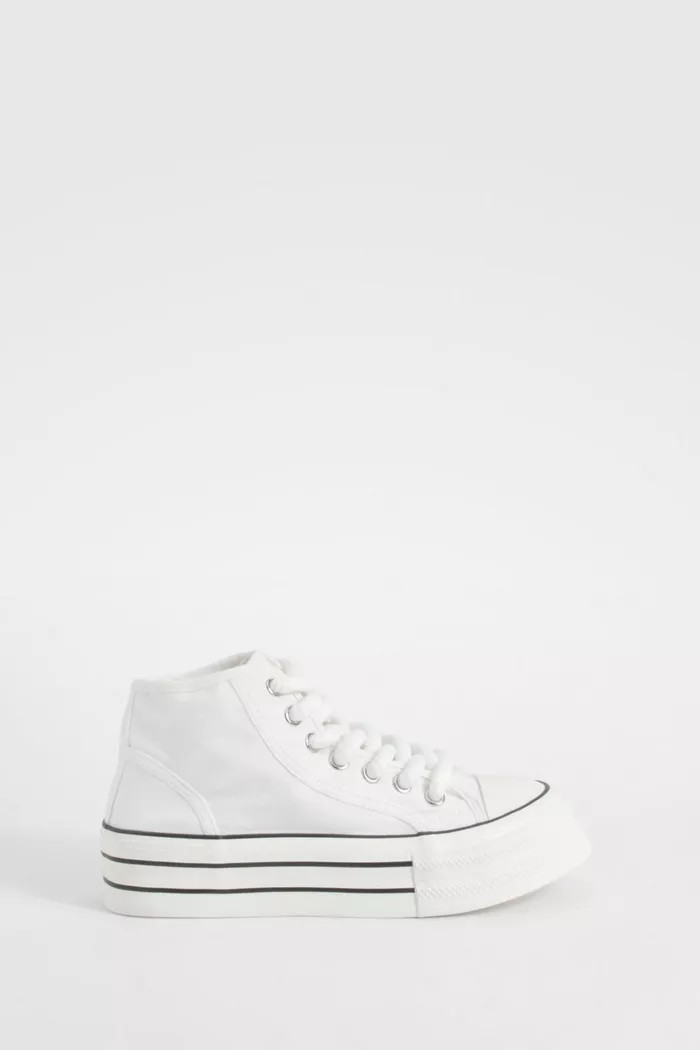 Chunky Sole Hi Top Trainers | Boohoo.com (UK & IE)