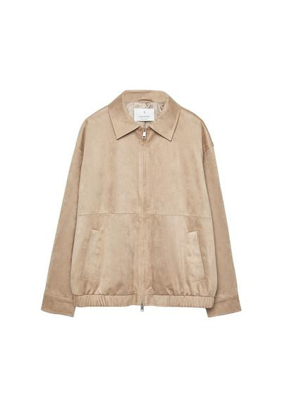 Faux suede bomber jacket | Stradivarius (UK)