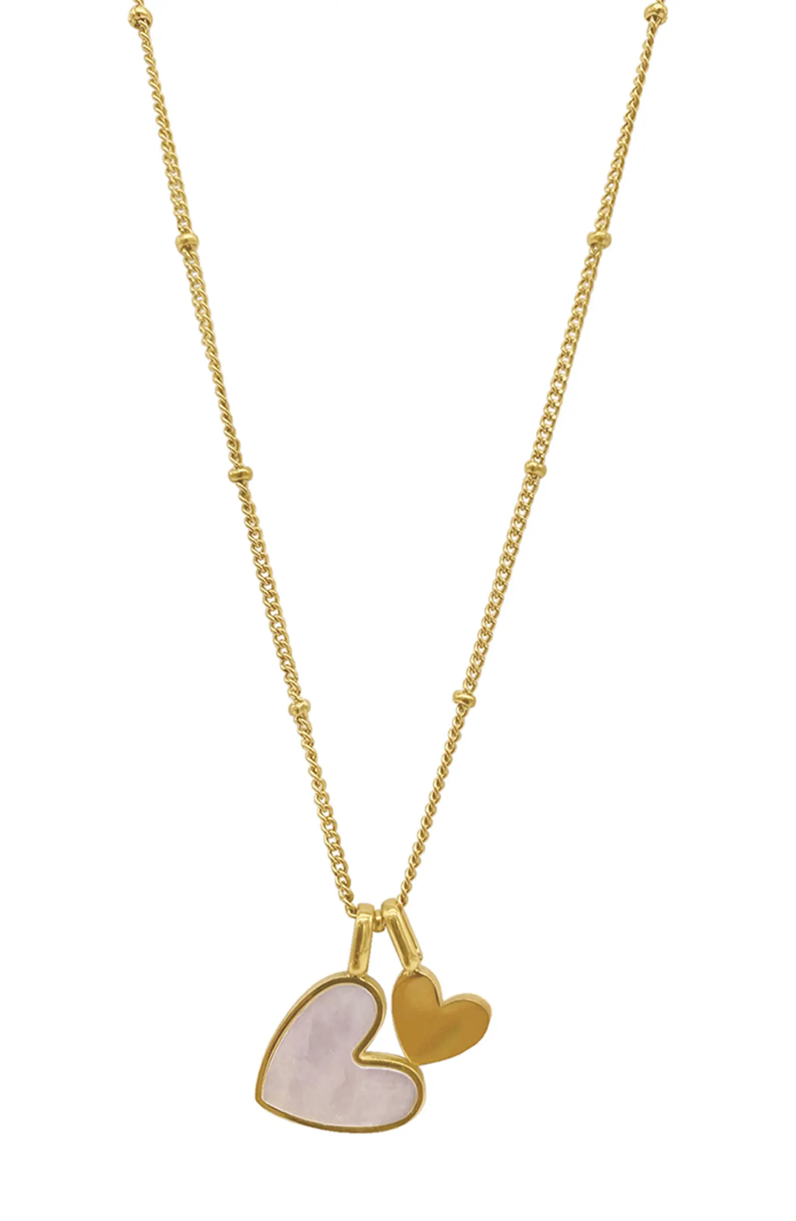 Adornia Mother-of-Pearl Heart Charm Water Resistant Necklace | Nordstromrack | Nordstrom Rack