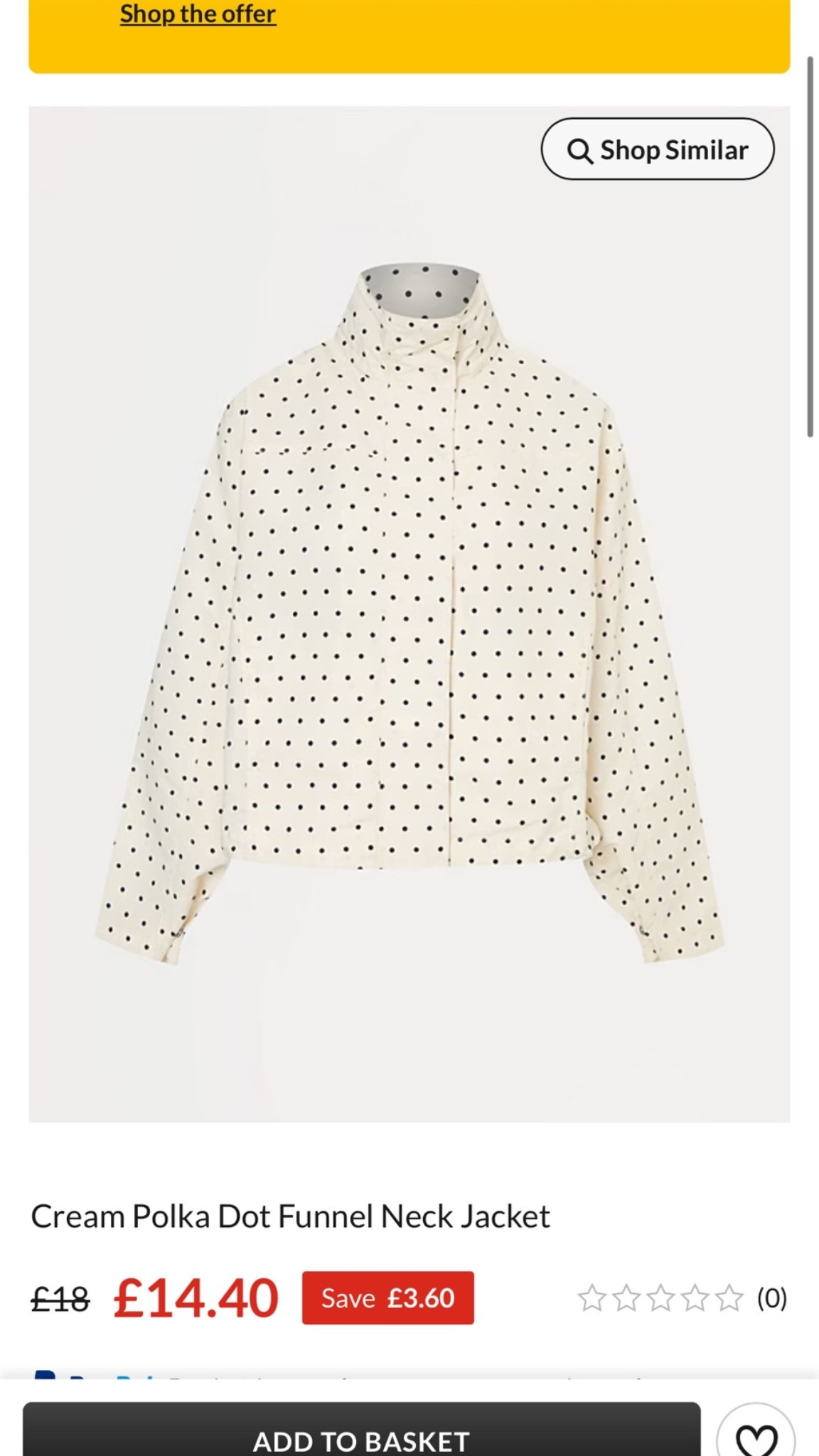George is popping off! Ran to buy this jacket and you should too!!! £14!!!!