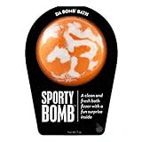 DA BOMB Sporty Bath Bomb, White/Orange, Clean & Fresh, 7 Oz | Amazon (US)
