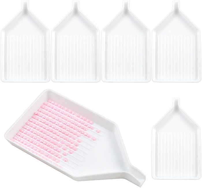 6 PCS Plastic Diamond Painting Bead Sorting Trays \u2013 Durable Craft Accessories for DIY Diamon... | Amazon (US)