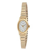 Timex Women's Cavatina Watch - TPearl Dial Gold-Tone Case | Amazon (US)