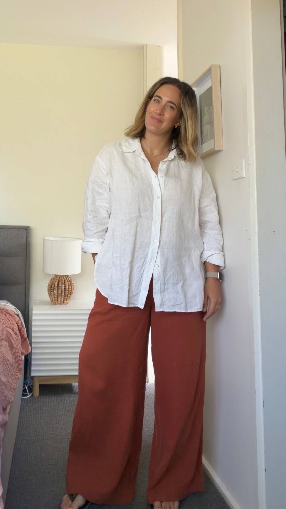 My autumnal linen outfit of the day. Comfy, relaxed vibes- we love! 

#midsize #autumn #linen

#LTKaustralia #LTKautumn #LTKmidsize