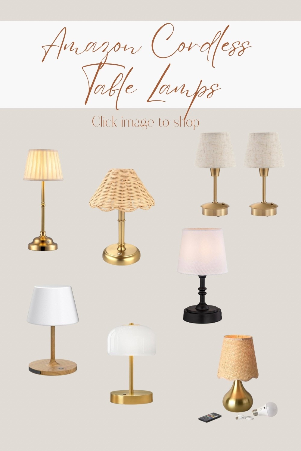 These cordless table lamps from Amazon are a great price and the perfect way to create a cozy environment in your home .

#LTKFindsUnder50 #LTKHome
