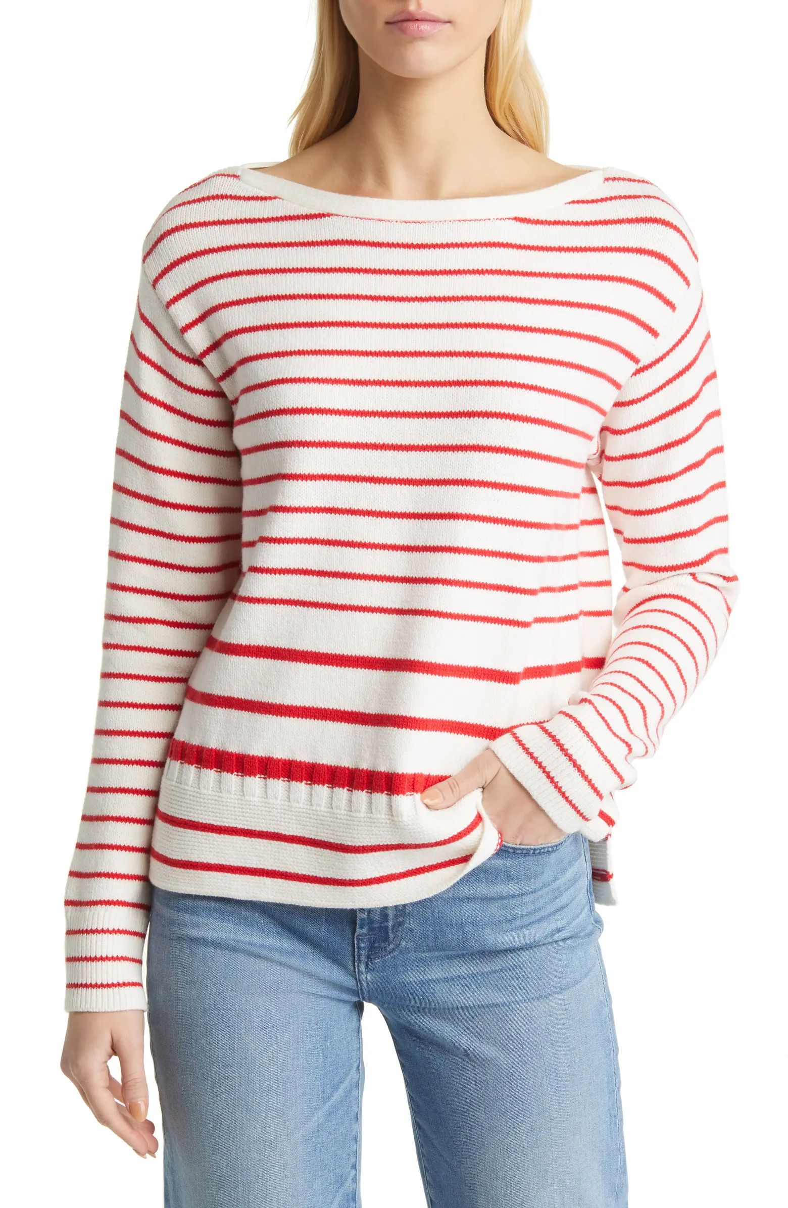Stripe Boatneck Sweater | Nordstrom