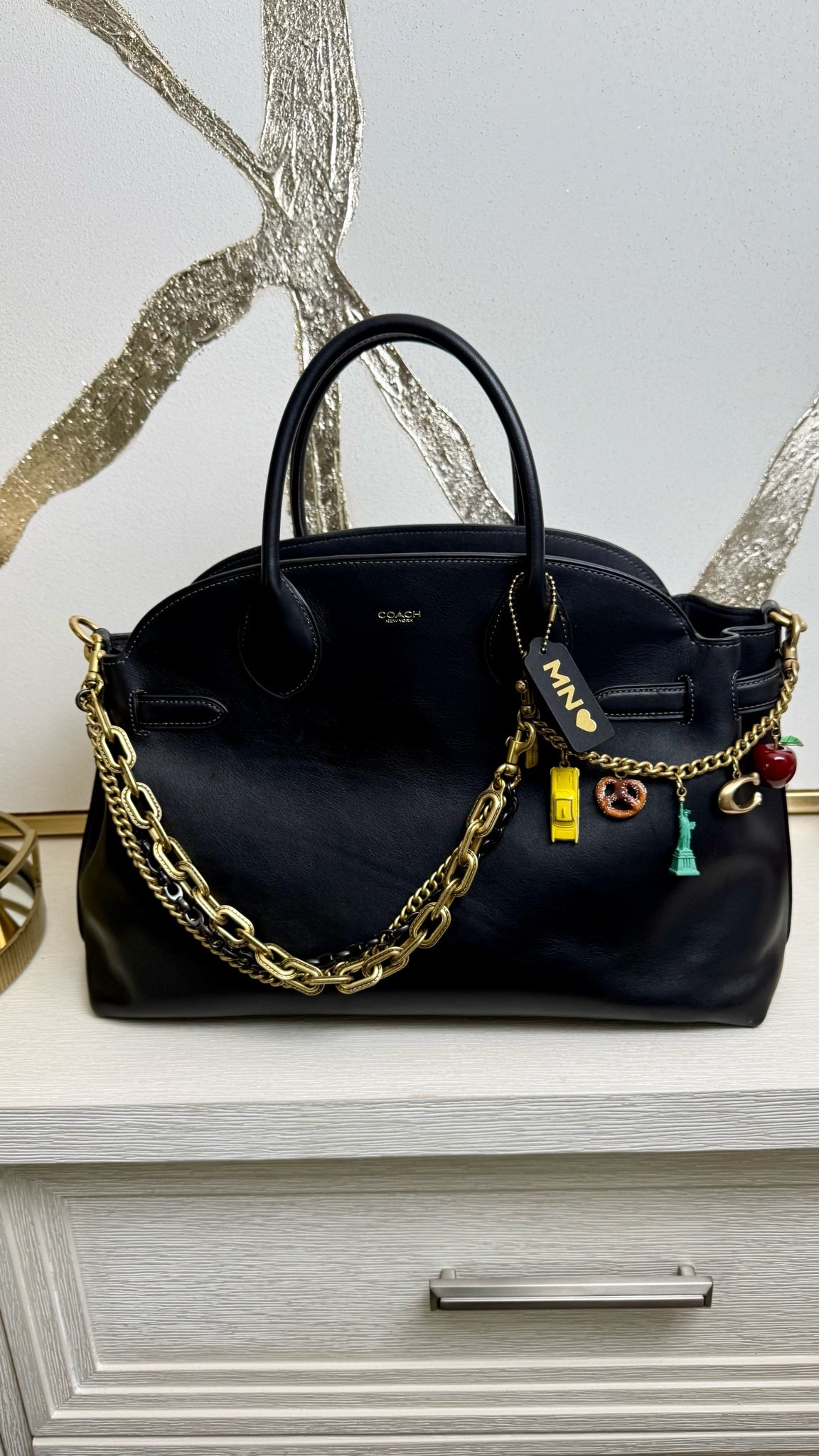 Large Coach Bag that I love added the bag chains separately.

#LTKdayinmylife #LTKootd
