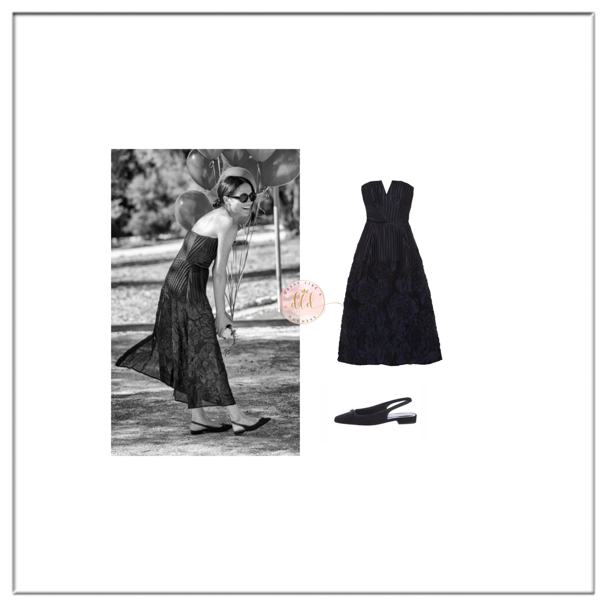 1/26/26 Meghan Markle for As Ever in Roland Mouret Aldrich Dre’s and possibly Doen slingback flats 