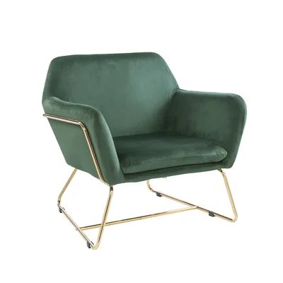 Keira Lounge Chair Mercer41 Fabric: Green | Wayfair North America