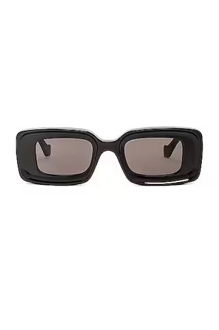 Loewe Rectangular Sunglasses in Black | FWRD 